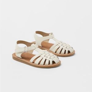 Zara Baby Fisherman Sandals - Off White - Size 3
